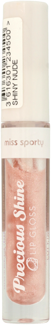 MISS SPORTY, Precious Shine, błyszczyk do ust, nr 10 Shiny Nude, 2,6 ml