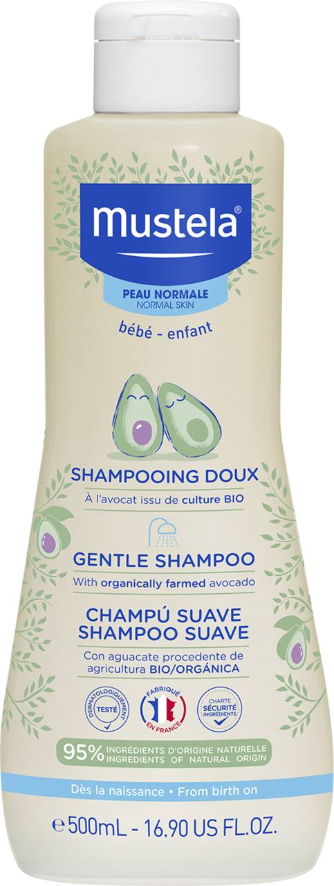 MUSTELA, szampon do włosów z Awokado, od 1. dnia życia, skóra normalna, 500 ml