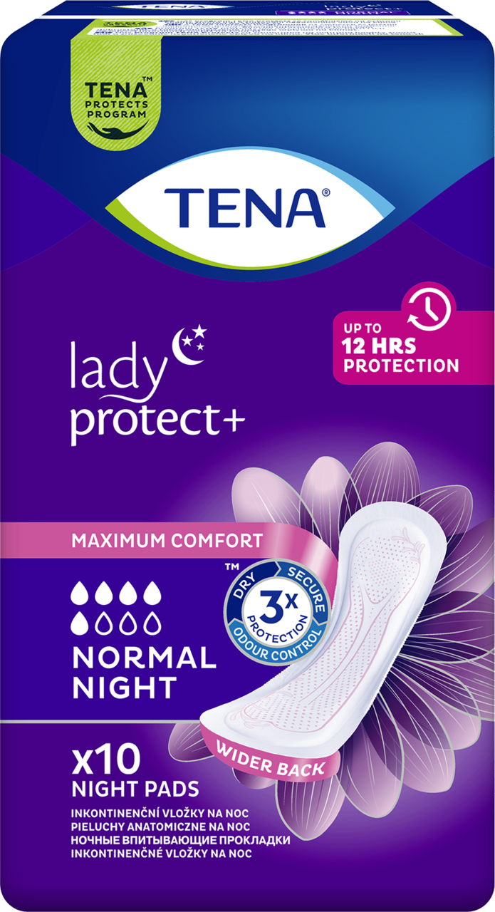 TENA, Lady, podpaski higieniczne, specjalistyczne, Normal Night, 10 szt.