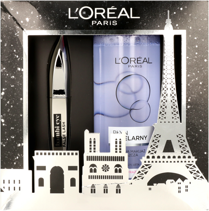 L'ORÉAL PARIS, tusz do rzęs Bambi 8,9 ml, płyn micelarny 400 ml, 1 szt ...