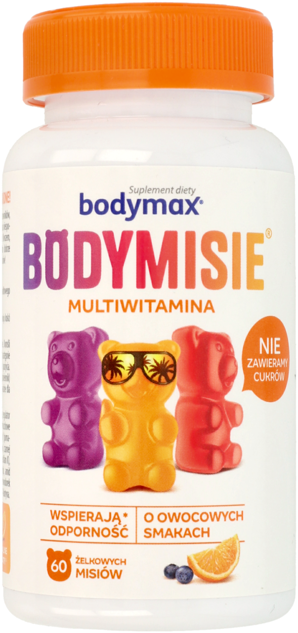 BODYMAX, Bodymisie, żelki, multiwitamina, o smaku owocowym, suplement diety, 60x2g