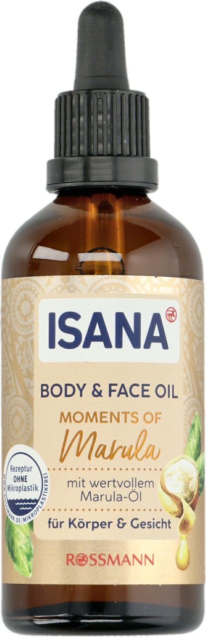ISANA, olejek do ciała i twarzy Moments of Marula, 100 ml