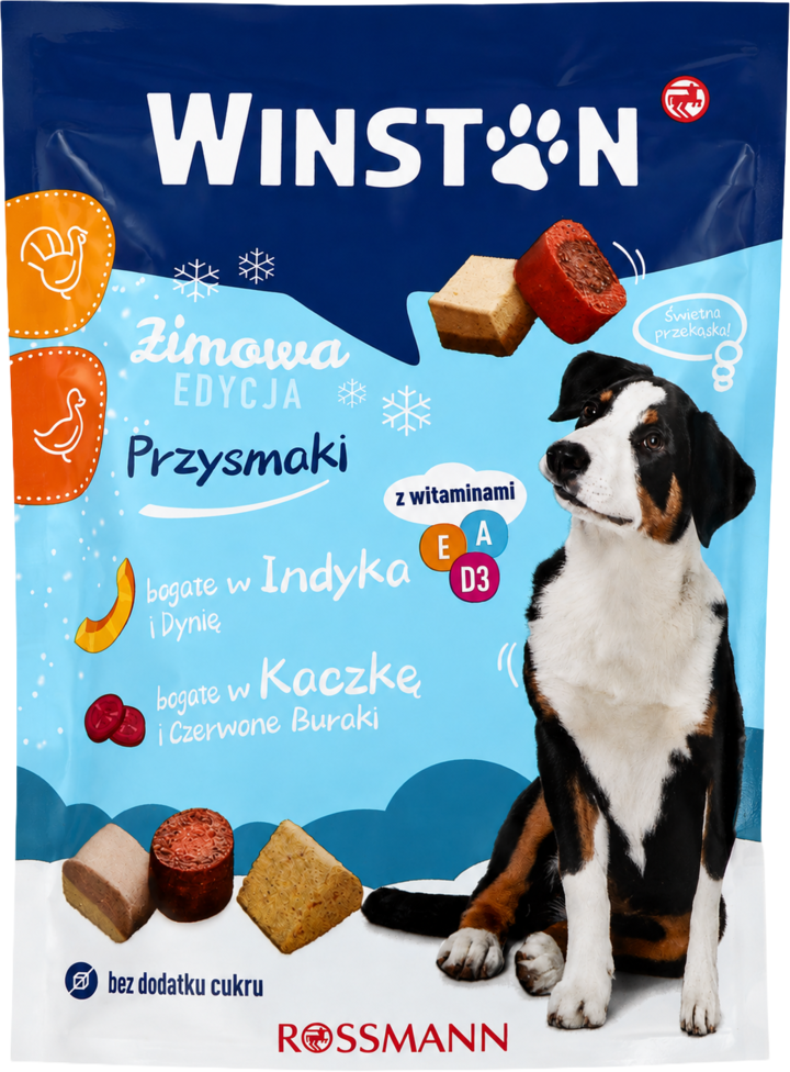 WINSTON, karma uzupełniająca dla dorosłych psów, smak sezonowy, 150 g