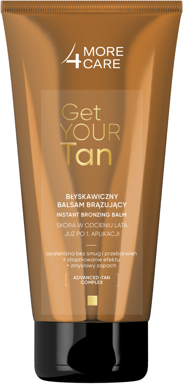 MORE4CARE, Get Your Tan, balsam do ciała, brązujący, błyskawiczny, do każdego koloru karnacji, 200 ml