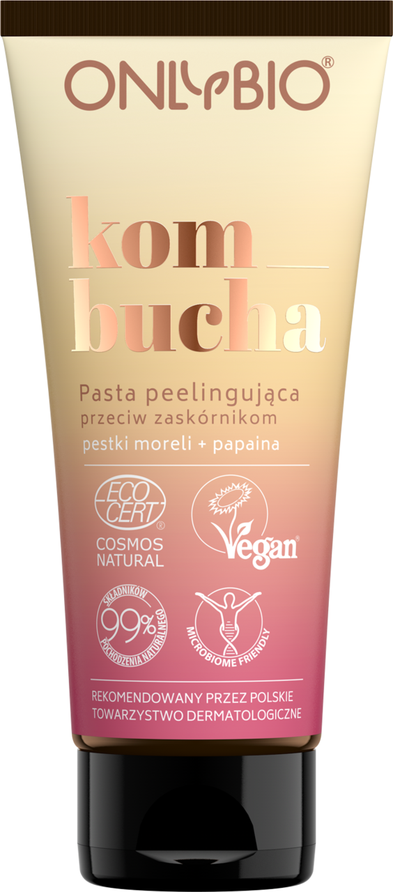 ONLYBIO, Kombucha , peeling do twarzy, przeciw zaskórnikom, 75 ml