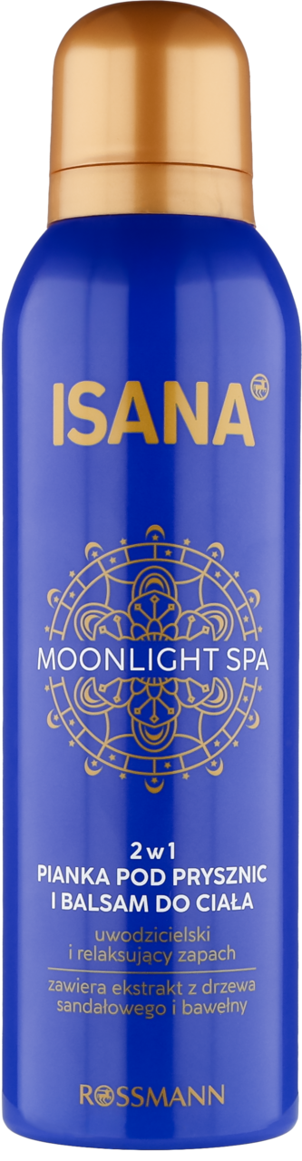 ISANA, pianka pod prysznic i balsam do ciała, 2w1, zapach sezonowy, 200 ml