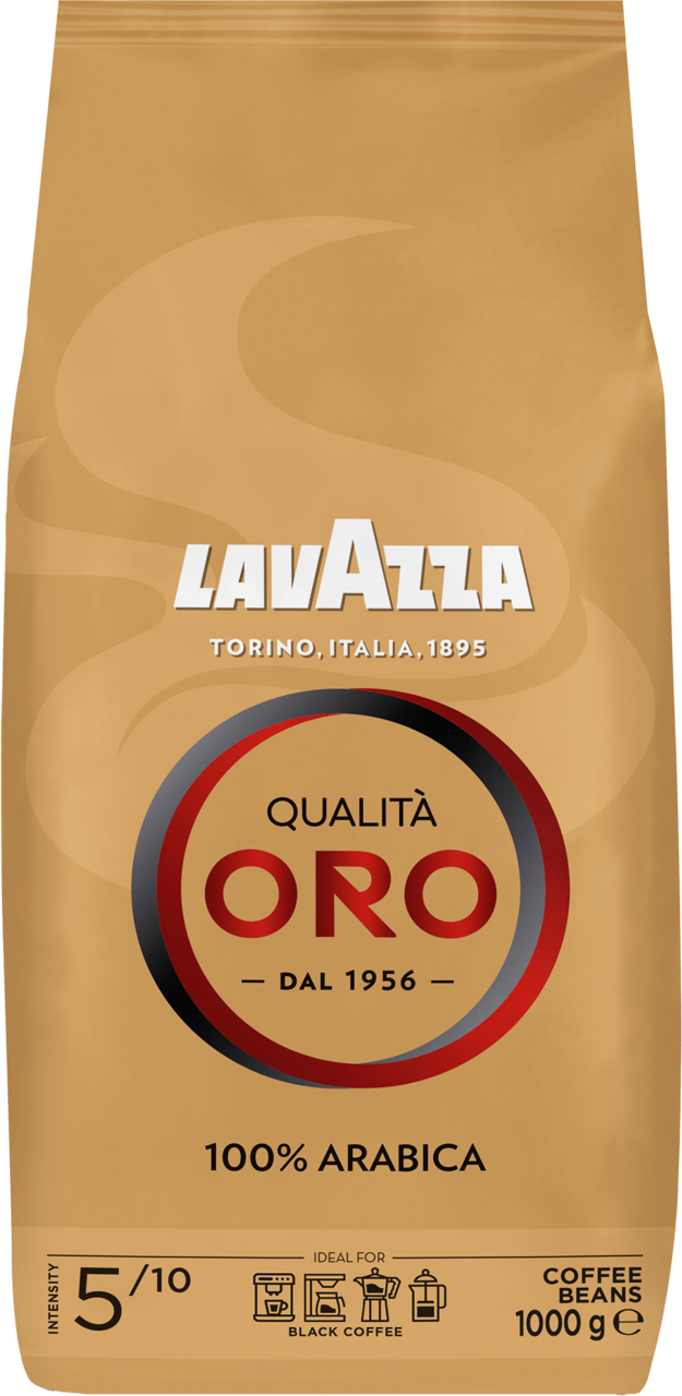 LAVAZZA, Qualita Oro, kawa ziarnista, palona, 100% Arabica, 1 kg
