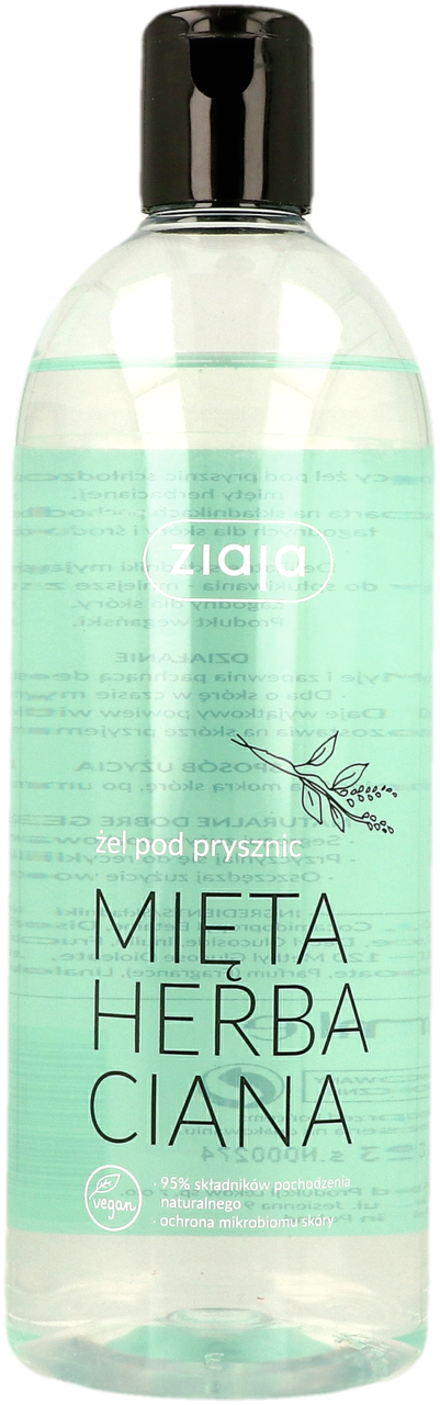 ZIAJA, żel pod prysznic, Mięta Herbaciana, 500 ml