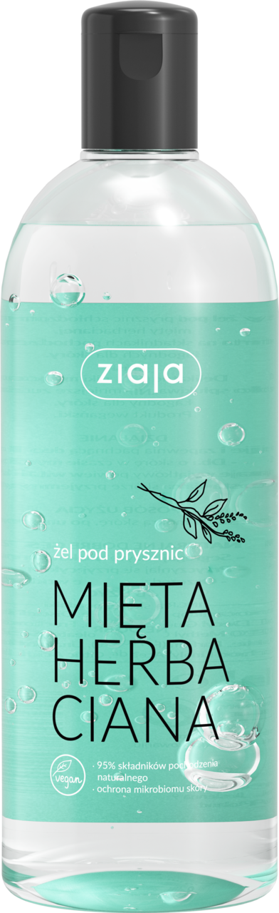 ZIAJA, żel pod prysznic, Mięta Herbaciana, 500 ml