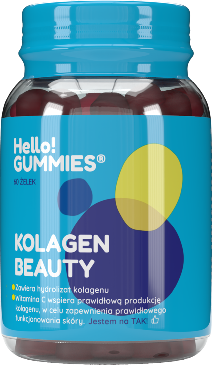 HELLO!GUMMIES, żelki, Kolagen Beauty, suplement diety, 300 g