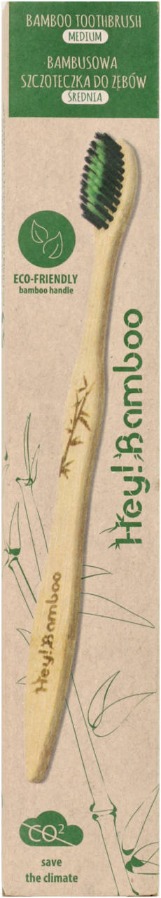 HEY! BAMBOO, , szczoteczka do zbw, bambusowa, rednia, 1 szt. | Drogeria  Rossmann.pl