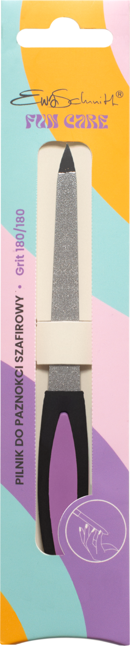 EWA SCHMITT, FunCare, pilnik do paznokci, szafirowy, 180/180;, 1 szt.