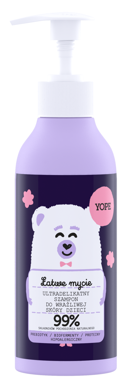 YOPE, szampon do włosów dla dzieci, do wrażliwej skóry głowy, ultradelikatny, 300 ml