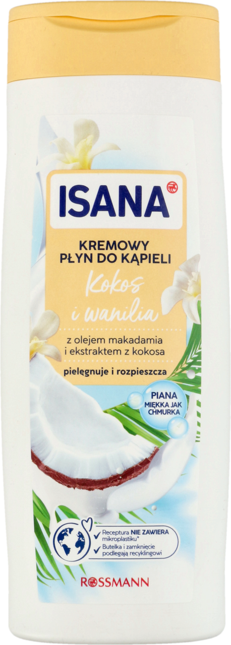 ISANA, płyn do kąpieli o zapachu sezonowym, kremowy, 750 ml