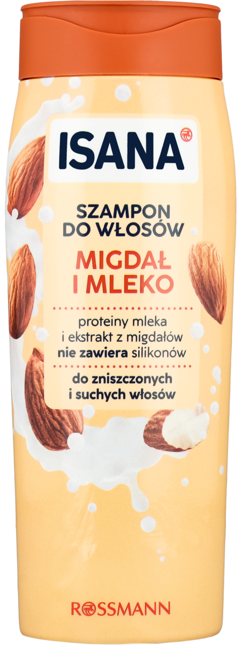 ISANA, szampon do włosów Migdał i Mleko, 300 ml