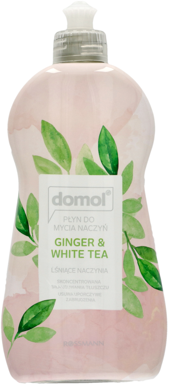 DOMOL, Ginger & White Tea, płyn do mycia naczyń, 500 ml