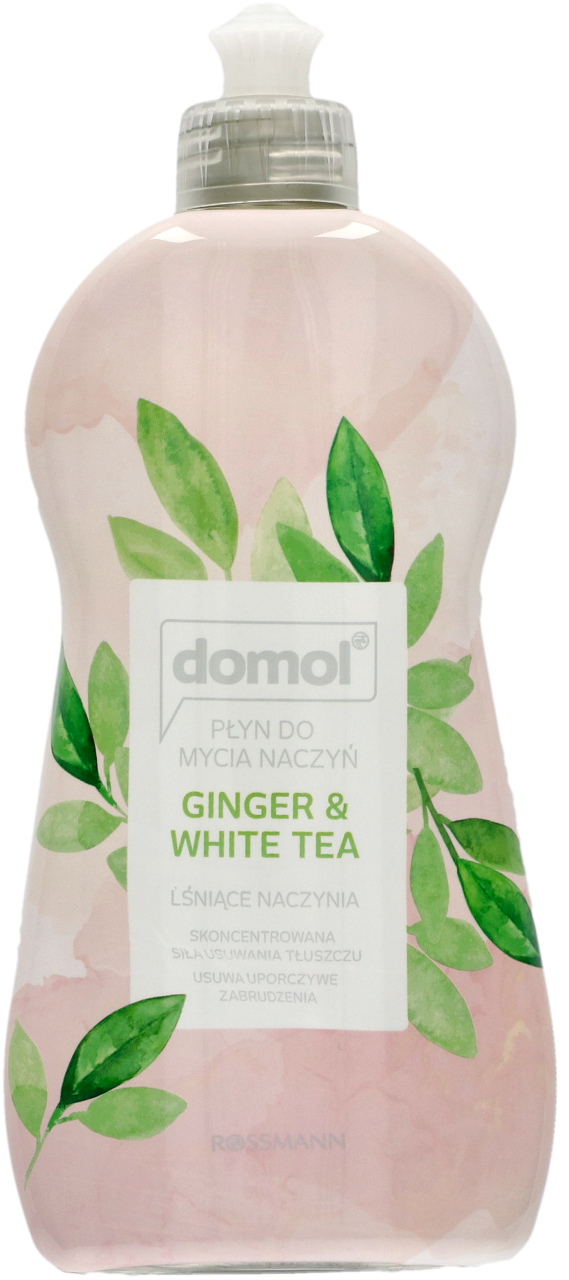 DOMOL, Ginger & White Tea, płyn do mycia naczyń, 500 ml