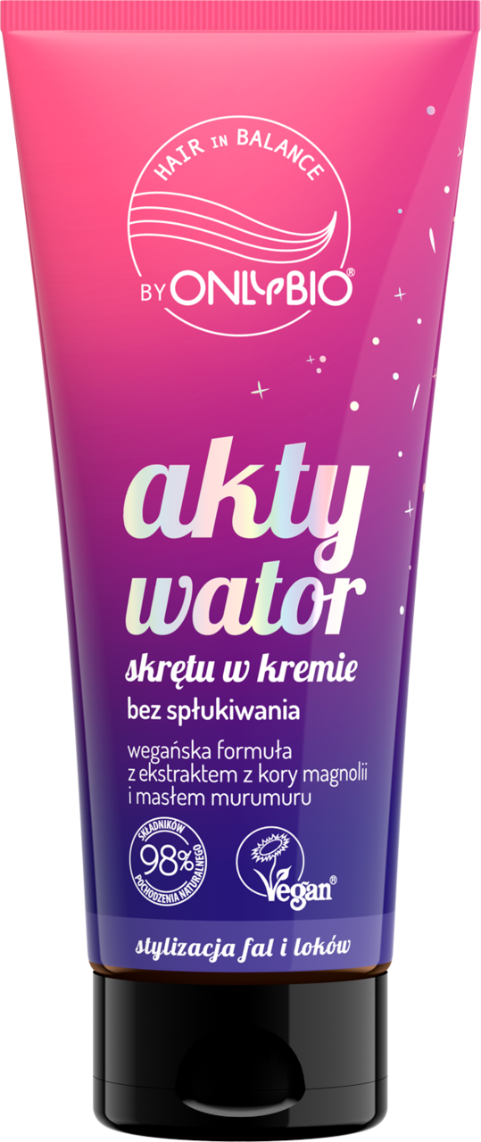 ONLYBIO HAIR IN BALANCE, aktywator skrętu w kremie, bez spłukiwania, 200 ml