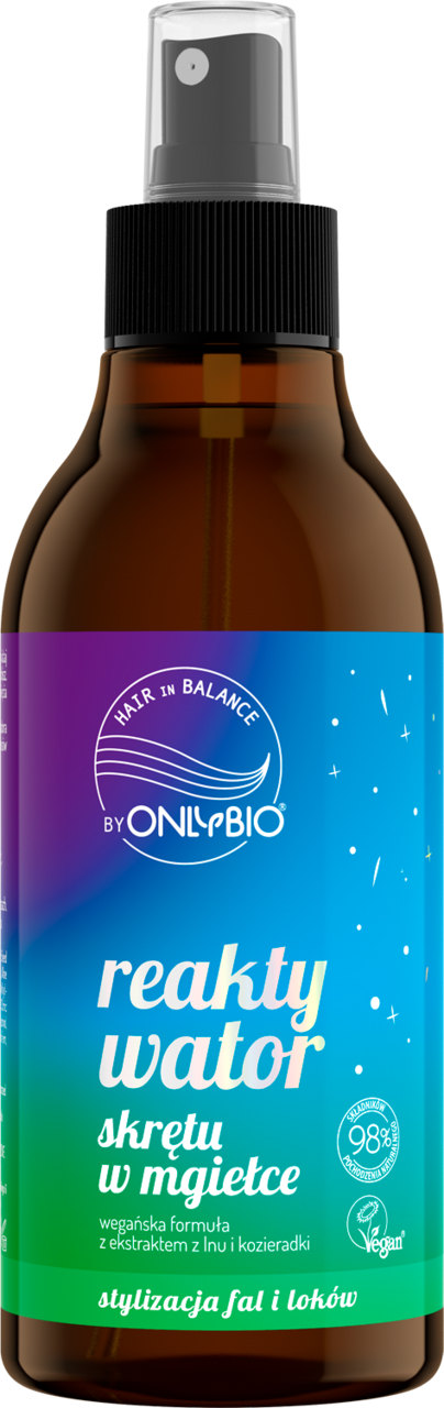 ONLYBIO HAIR IN BALANCE, reaktywator skrętu włosów, w mgiełce, 300 ml