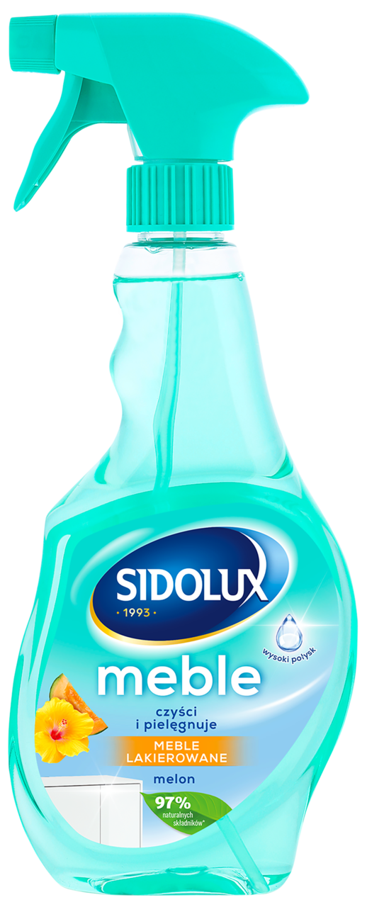 SIDOLUX, środek do czyszczenia mebli lakierowanych, Melon, 500 ml