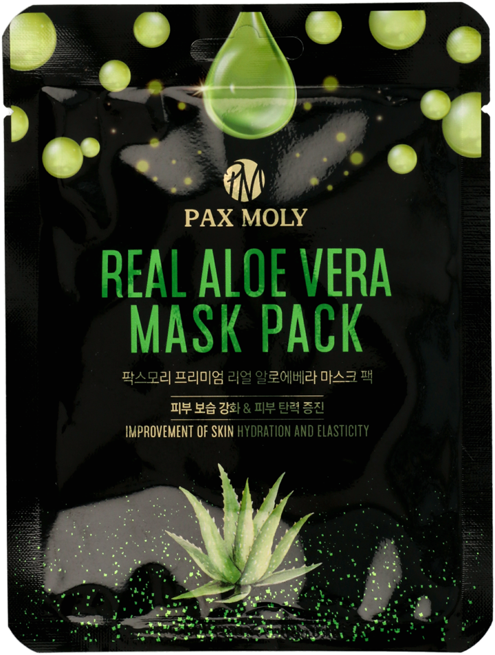 PAX MOLY, Real Aloe Vera , maska w pachcie, nawilajco-kojca, 1 szt. |  Drogeria Rossmann.pl