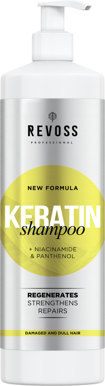 REVOSS, Professional Keratin, szampon do włosów, regenerujący, 900 ml