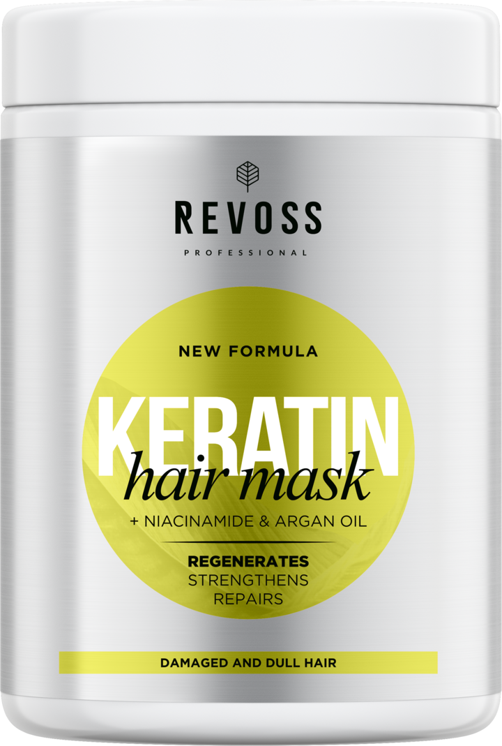REVOSS, Professional Keratin, maska do włosów, regenerująca, 900 ml