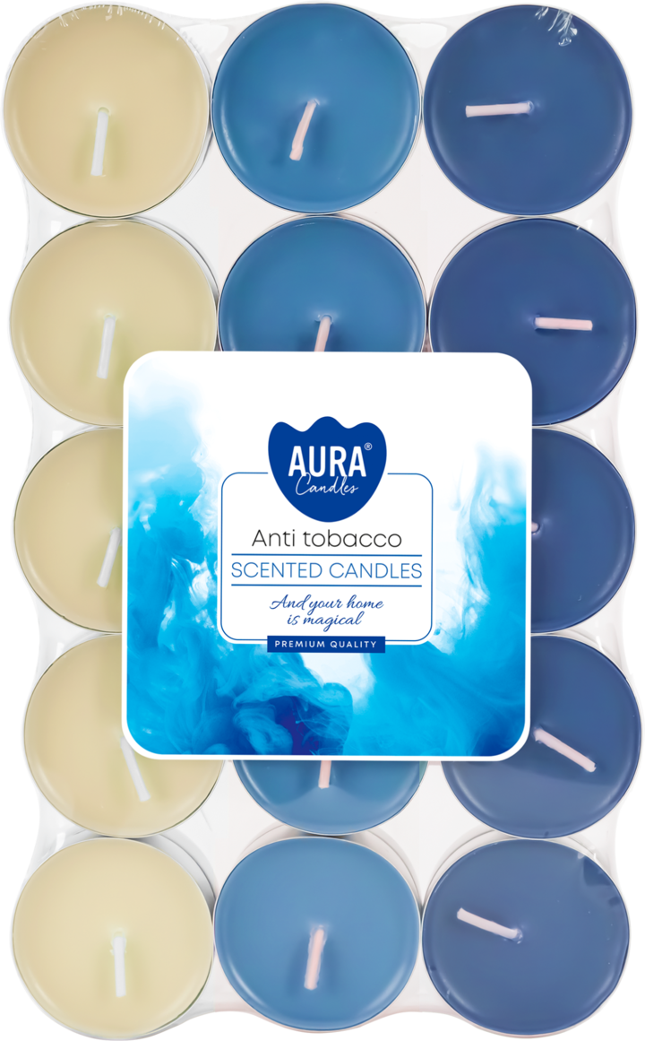 AURA CANDLES, świece zapachowe, Antytabak, 30 szt.