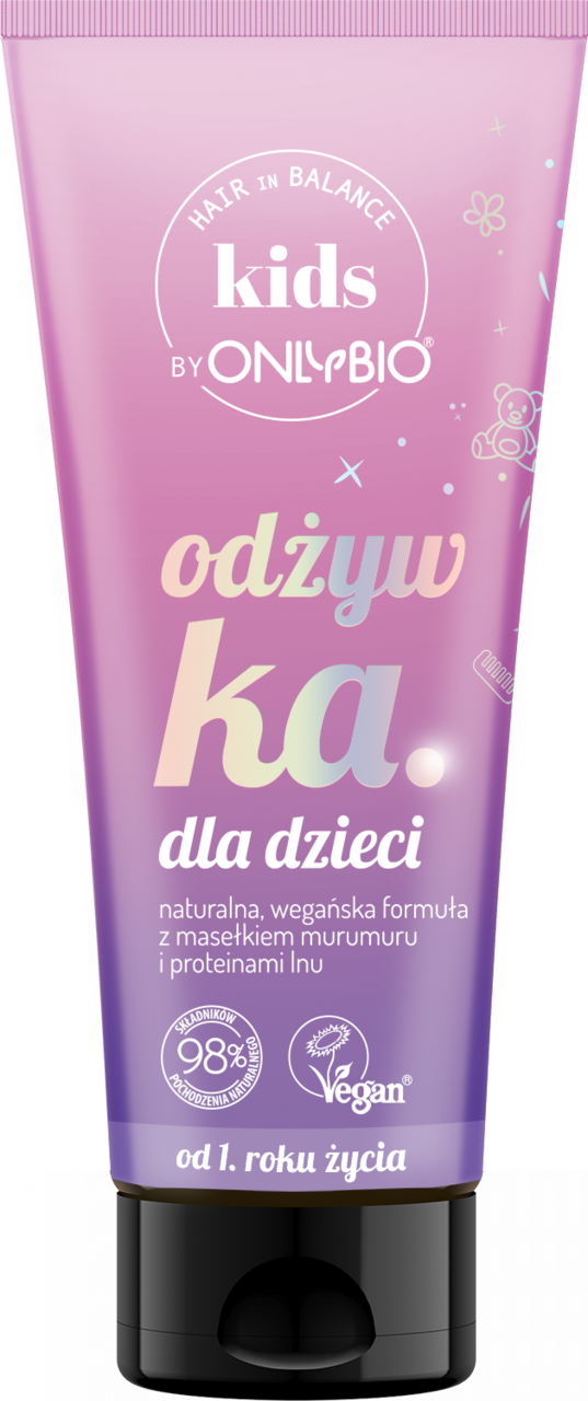 ONLYBIO HAIR IN BALANCE, odżywka do włosów dla dzieci od 1. roku życia, 200 ml