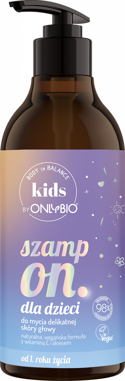 ONLYBIO BODY IN BALANCE, Kids, szampon do włosów dla dzieci, ultradelikatny, 400 ml