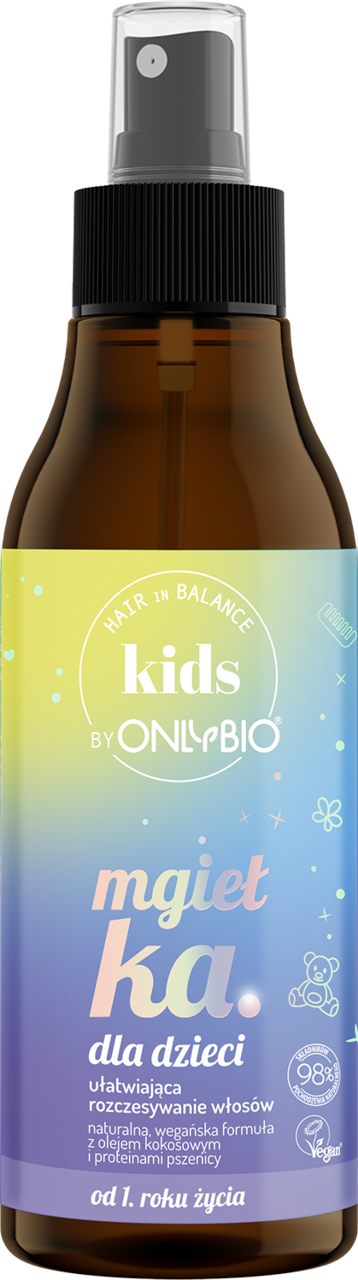 ONLYBIO HAIR IN BALANCE, Kids, mgiełka do włosów dla dzieci, ułatwiająca rozczesywanie, 150 ml