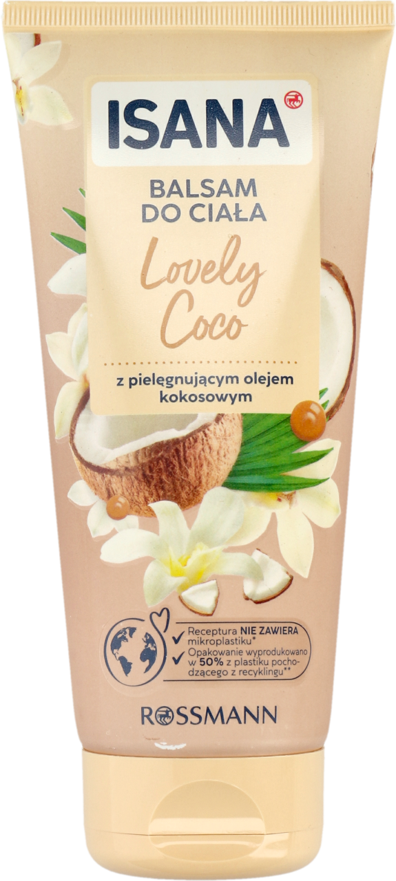 ISANA, balsam do ciała z olejem kokosowym, Lovely Coco, 200 ml