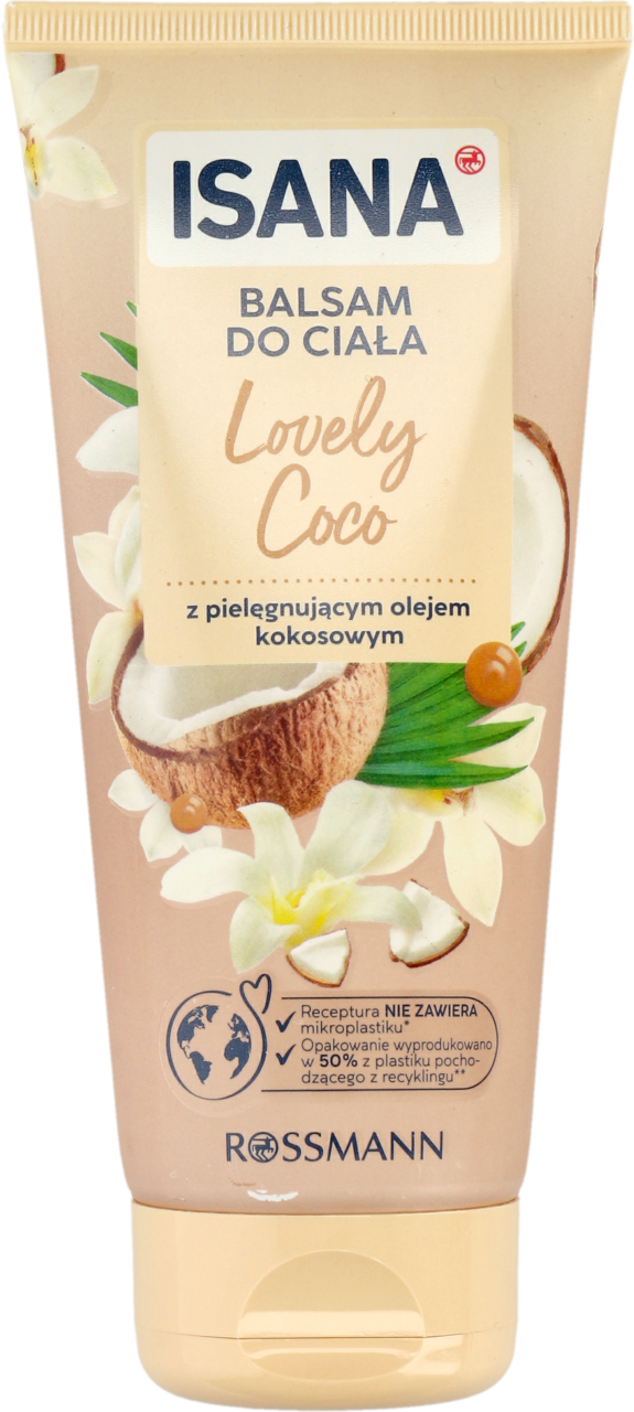 ISANA, balsam do ciała z olejem kokosowym, Lovely Coco, 200 ml