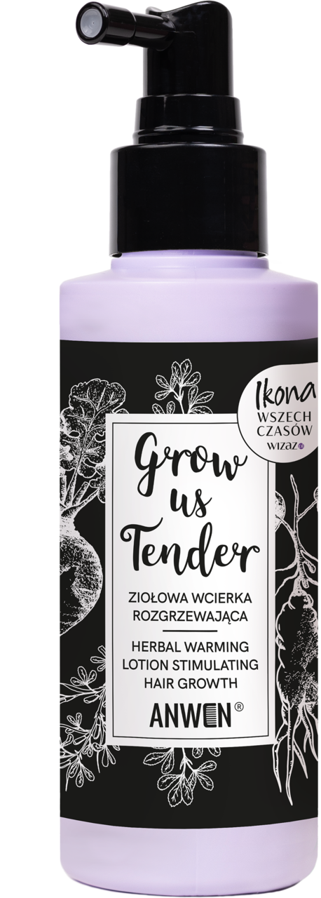 ANWEN, Grow Us Tender, wcierka do skóry głowy, rozgrzewająca, ziołowa, 150 ml