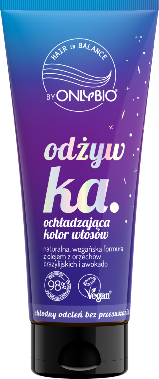 ONLYBIO HAIR IN BALANCE, odżywka do włosów, ochładzająca kolor, 200 ml