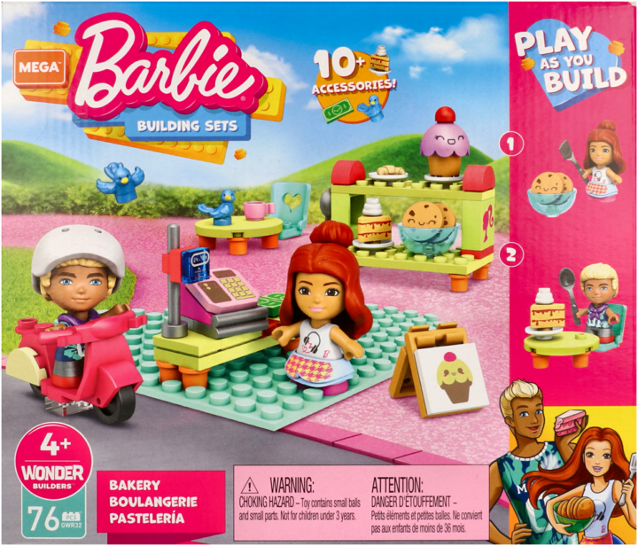 BARBIE, Building Sets, zabawka do składania, Piekarnia, 4+, 1 szt. Drogeria Rossmann.pl