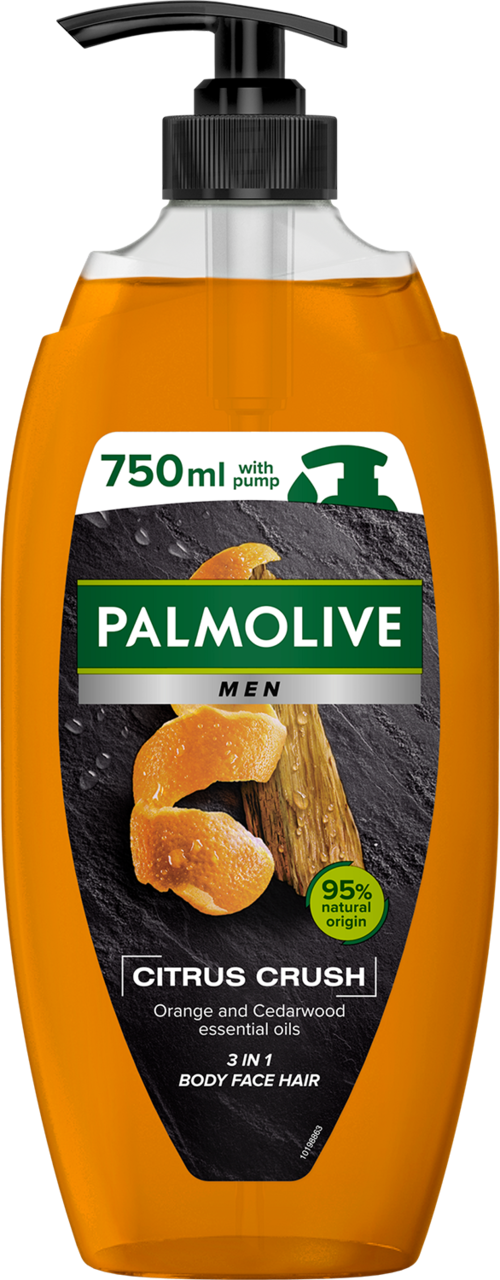 PALMOLIVE, Men Citrus Crush, żel pod prysznic, dla mężczyzn, 3w1, 750 ml