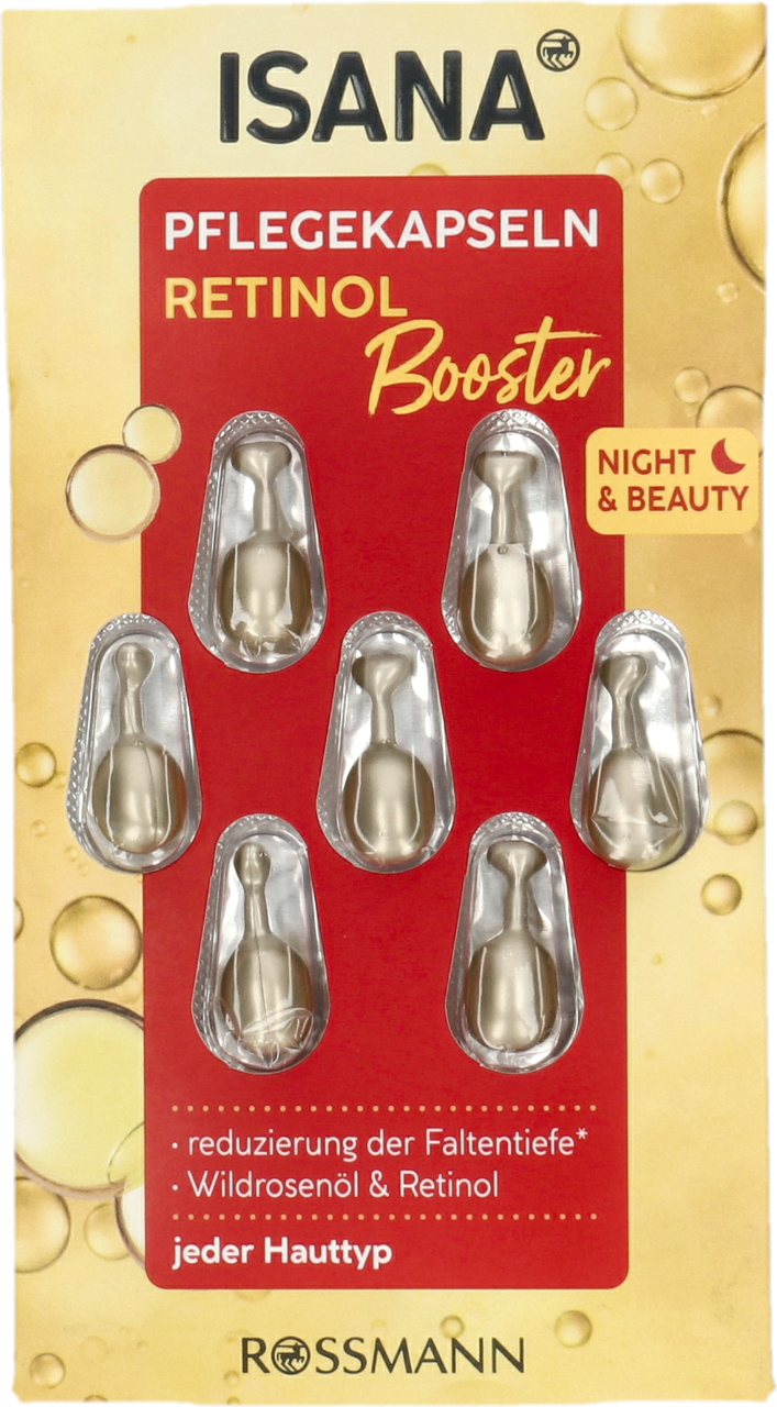 ISANA, kapsułki do twarzy, z Retinolem, 7 x 0,38 ml