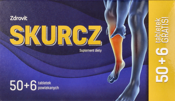 ZDROVIT, Skurcz, tabletki powlekane, suplement diety, 56 szt.