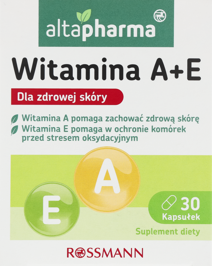 ALTAPHARMA, kapsułki, Witamina A+E, suplement diety, 30 szt.