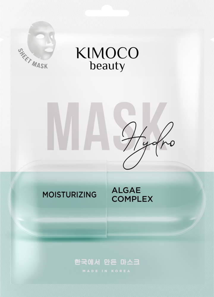 KIMOCO, Beauty Hydro, maska w płachcie z kompleksem alg, nawilżająca, 23 ml