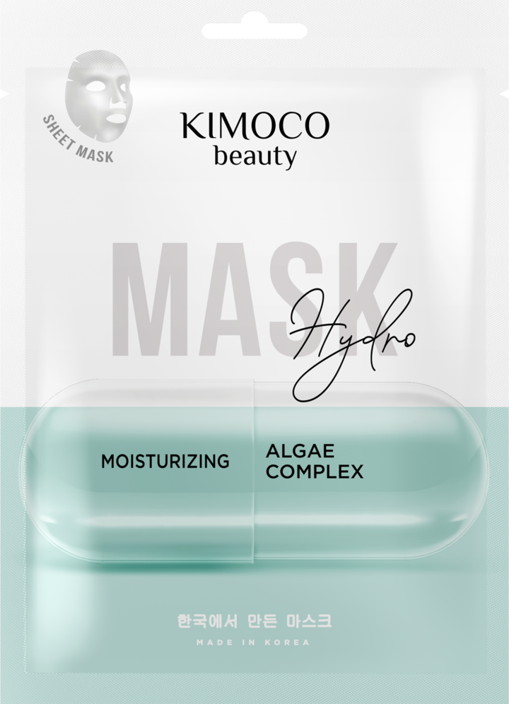 KIMOCO, Beauty Hydro, maska w płachcie z kompleksem alg, nawilżająca, 23 ml