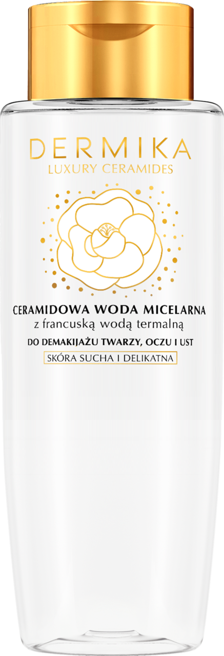 DERMIKA, Luxury Ceramides, woda micelarna, ceramidowa, z francuską wodą termalną, 400 ml