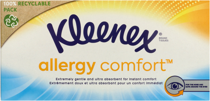 KLEENEX, Allergy Comfort, chusteczki higieniczne, 3-warstwowe, 56 szt.