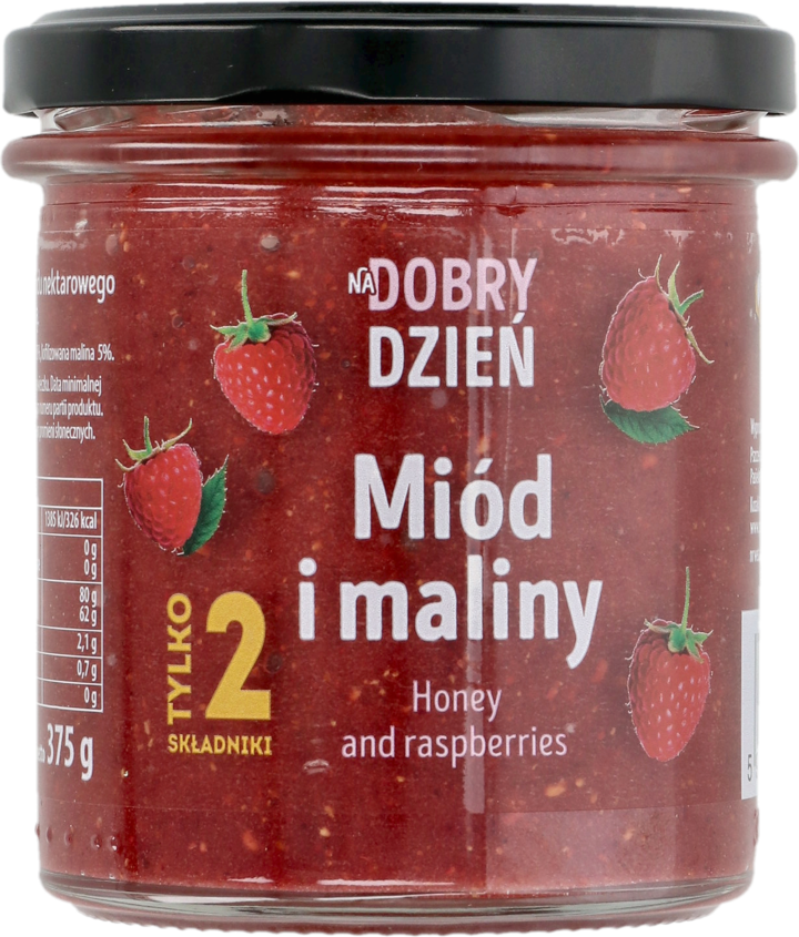 PSZCZELARZ KOZACKI, Na Dobry Dzień, miód z Malinami, 375 g