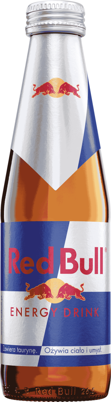 RED BULL, napój energetyczny, w szklanej butelce, 250 ml