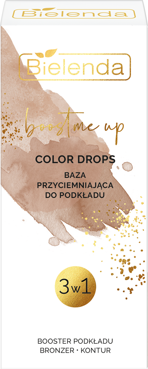 BIELENDA, Boost Me Up Color Drops, baza pod makijaż, przyciemniająca