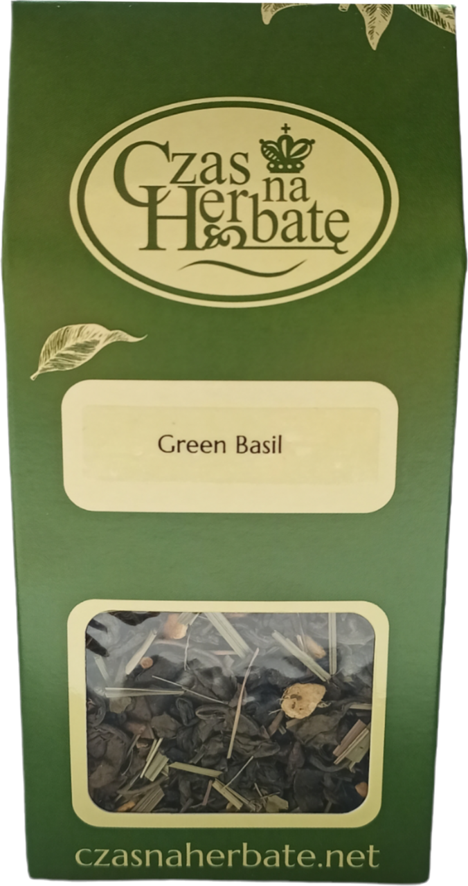 CZAS NA HERBATĘ, Green Basil , herbata zielona, Green Basil, 70 g