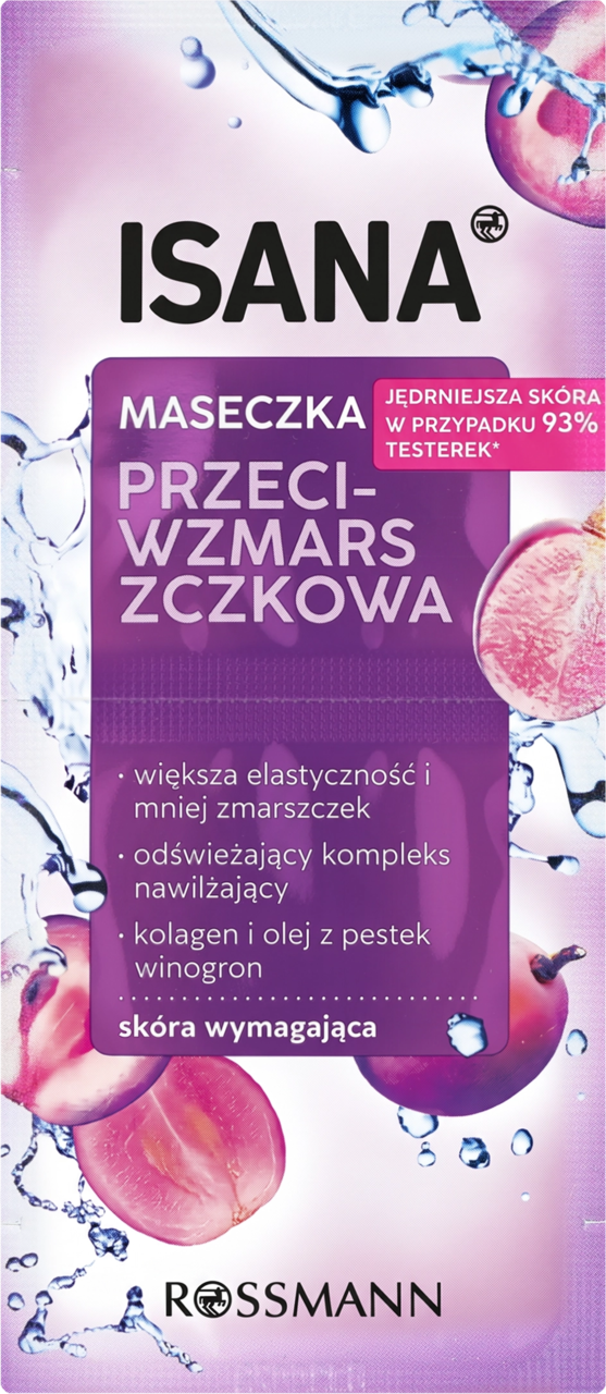 ISANA, maseczka do twarzy, przeciwzmarszczkowa, 2 x 8 ml