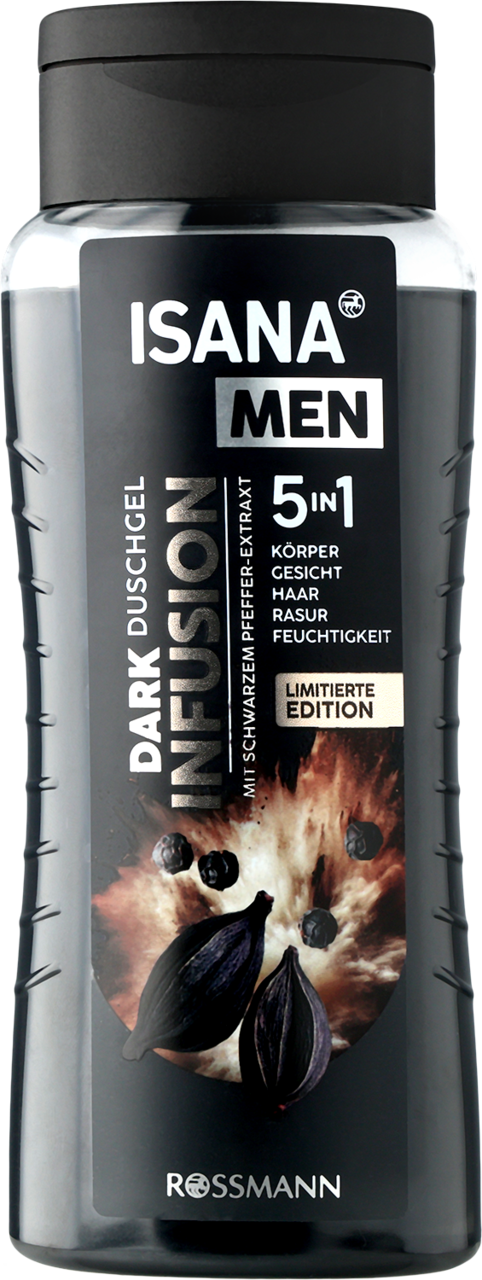 ISANA MEN, żel pod prysznic, o zapachu sezonowym,, 300 ml